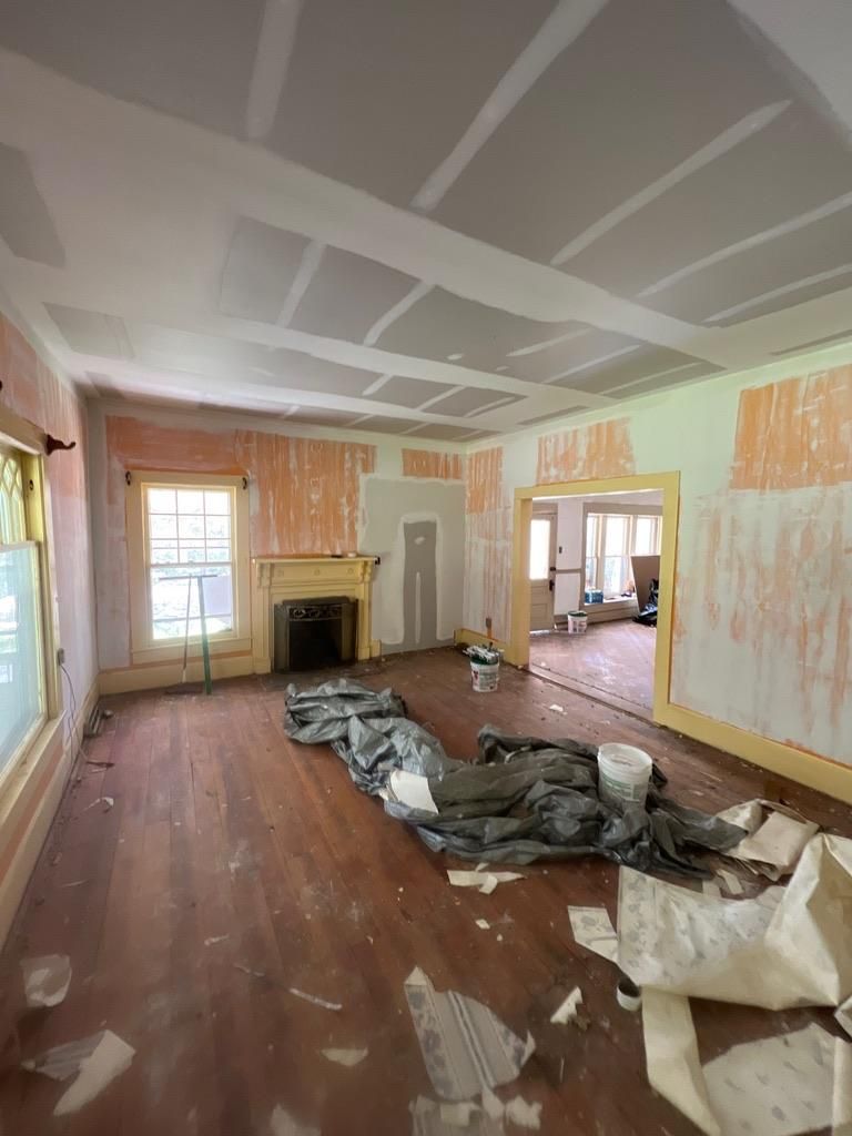 During: farmhouse restoration in Winston-Salem